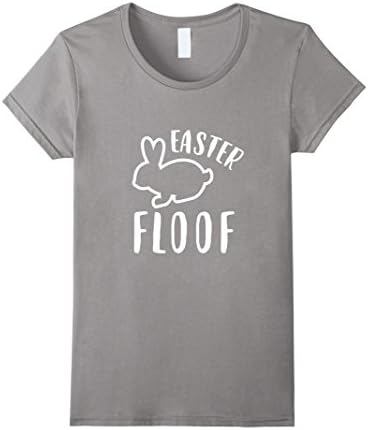 Women's Easter Floof Popular Bunny Festive Humor Rabbit Eggs Tshirt Medium Slate