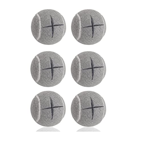 Mloowa Precut Walker Tennis Balls 6 Pcs Balls with Precut Opening for Easy Installation, Fit Most Walkers,for Furniture Legs and Floor Protection