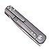 Kizer Cutlery Folding Pocket Knife Front Flipper Drop Point Blade Titanium Handles Tactical Knife with Titanium clip,Kizer Justin Lundquist Feist Ki3499