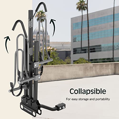 Retrospec Lenox Car Hitch Mount Tray Bike Rack w/ 2inch Receiver 2 Bicycle Carrier Class II