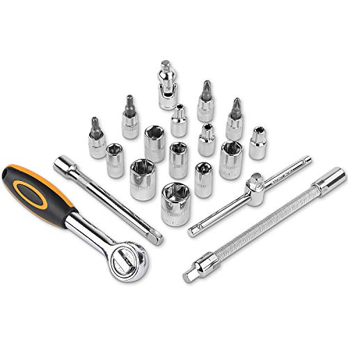 DEKO 196 Piece Tool Set General Household Hand Tool Kit with Rip Claw