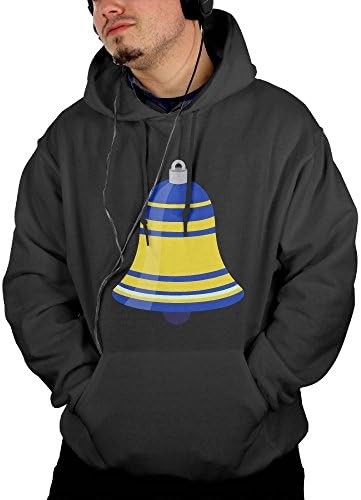 Men's Bell Christmas Tree Fashion Hoodies Pullover Hooded Sweatshirt 100% Cotton