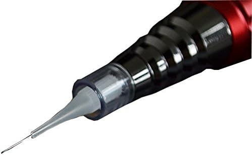 HuangHM 10Pcs Cartridges Profeesional Precise White Plastic Needles Tips for Tattoo Machine Microblade Nozzles for Tattoo Needles 2 Sizes for Each Types 1R 3R 5R 5F 7F Tattoo Supplies (S size-1R)