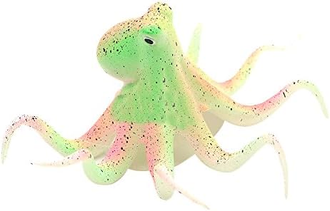 ValianhAgen Luminous Artificial Octopus Simulation Fish Tank Aquarium Landscape Decoration Green