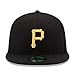 Men's Pittsburgh Pirates New Era Black Game Authentic Collection On-Field 59FIFTY Fitted Hat Size 7 5/8
