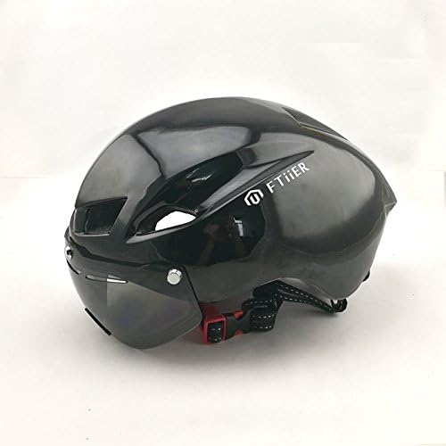 MTB Road Cycling Adult Helmet Women Men Ultralight Safety Bike Bicycle Helmet Protect 56-62cm Adjustable TT helmet (black)