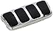 Kuryakyn 8849 Motorcycle Foot Control: Brake Pedal Pad for 2002-16 Honda Motorcycles, Chrome , Black