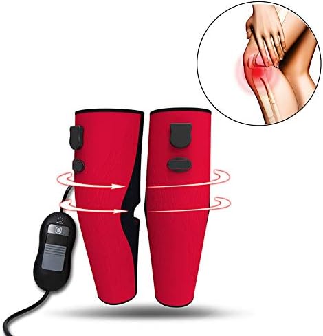 Heated Leg Wraps for Pain Heating Pad Wrap Heat Therapy to Warm Joint Relief Pain of Knee Stiff, Arthritis, Strains, Fits Knee Calf Leg Arm Waist Foot Neck Abdomen with Handheld Controller,Red