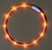 BSEEN Light Up Dog Collar, Glowing LED Dog Collar Rechargeable Cuttable Lighted Puppy Collar Safety Dog Lights Makes Your Beloved Dogs Be Seen at Night(Orange)