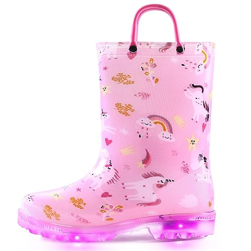 KomForme Toddler Unicorn Rain Boots