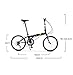Men and Women Folding Casual City Bike 20 inch 6 Speed Light Commuter Bicycle Comfortable seat Aluminum Frame-Blackthumb 4