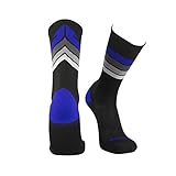 Epivive Retro Refresh Basketball Crossfit Lacrosse Socks (Black/Blue, Small)