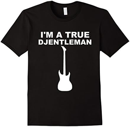 Men's Djent Shirt | Djentleman Shirt | Heavy Metal Music T Shirt Medium Black