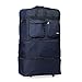 Rolling Wheeled Duffle/duffel Bag/spinner Suitcase Luggage Expandable (36 inch, Navy)