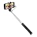 Selfie Stick, Iwotou Wired Extendable Selfie Stick U-Shape Monopod for iPhone 6s, 6, 6 Plus, 5 5s 4s, Samsung Galaxy S6,S6 Edge,S5 (Wired, Black)