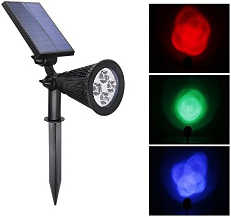 Solar Spotlight,Solar Light Colored Landscape Lights LED Spotlight for Outdoor Garden Trees Yard Christmas Wall Decor