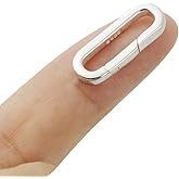 Spring Buckle Necklace Bracelet Extender,925 Sterling Silver Necklace Connector Clasps, Closures Claw for DIY Jewelry Repair