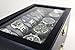 Caddy Bay Collection Black Classic Watch Case Display Box With Clear Glass Top Holds 20 Watches