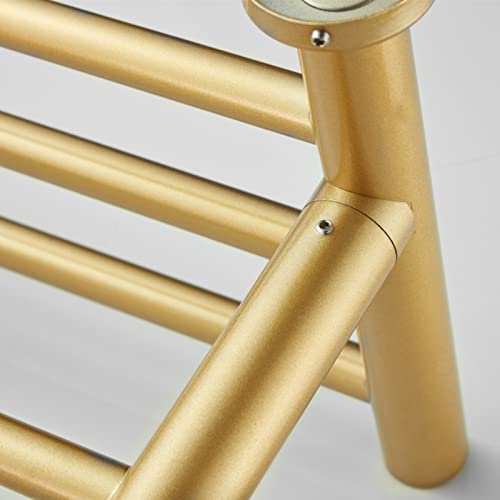 XMGJ 70W 70W Electric Towel Rail Heater Golden Wall Mounted Heated Towel Rail 304 Stainless Steel Towel Warmer for Bathroom, Hardwiring