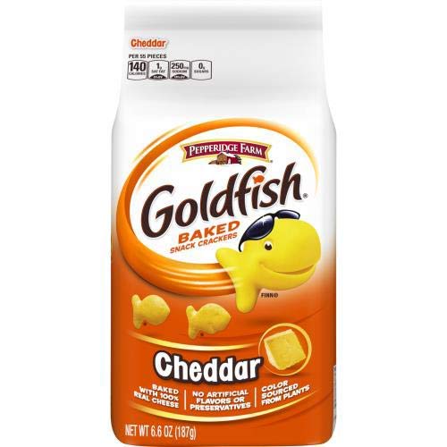 Pepperidge Farm Goldfish, Cheddar, 6.6-ounce bag (pack of 6)