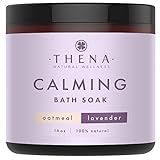 Oatmeal Bath For Eczema Therapy & Psoriasis Treatment - 100% Natural With Organic Lavender Essential Oil, Calendula & Dead Sea Salt Soak - Gentle Calming Soothing Relief For Dry, Itchy, Sensitive Skin