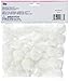 Darice 40-Piece Acrylic Pom Pom, 1-Inch, White