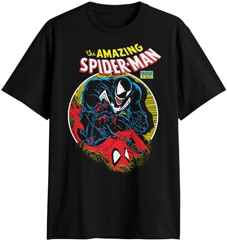 Amazon.com: Men's Marvel Amazing Spider-Man T-Shirt - Black