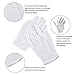 White Soft Cotton Gloves,Large Size for Work/Lining Glove,Coin Jewelry Silver Inspection Gloves(6 Pairs)
