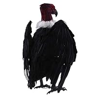 joyMerit Realistic Animals Bird Vulture Model Figurine Statue Scupltue Decor - Dark Red, Vulture Bird