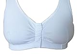 Undercover Women's Velcro Front Fastening Soft Cotton Bra 44 (Cup B-DD) White