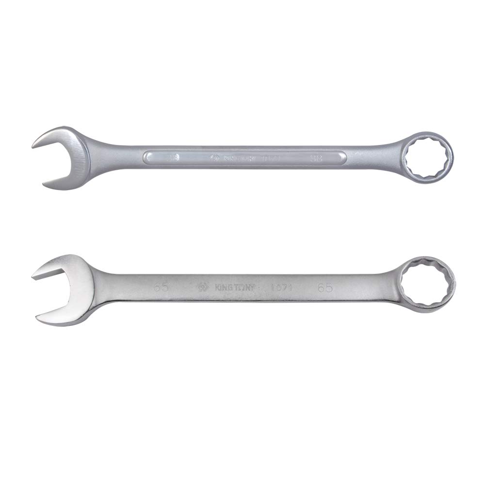 KING TONY 1071-36 Combination Wrench, Steel, 36 mm Size, 425 mm Length, Pack of 5