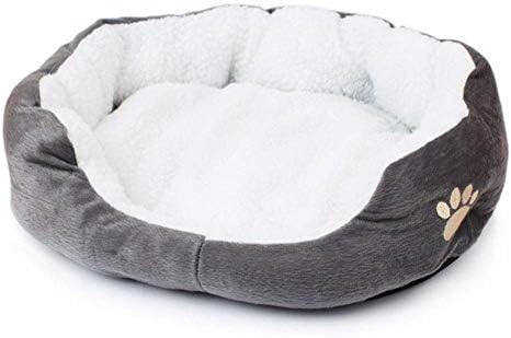 YIY 60 * 50CM Round hollow lambskin warm kennel, pet cat bed, removable pet nest supplies