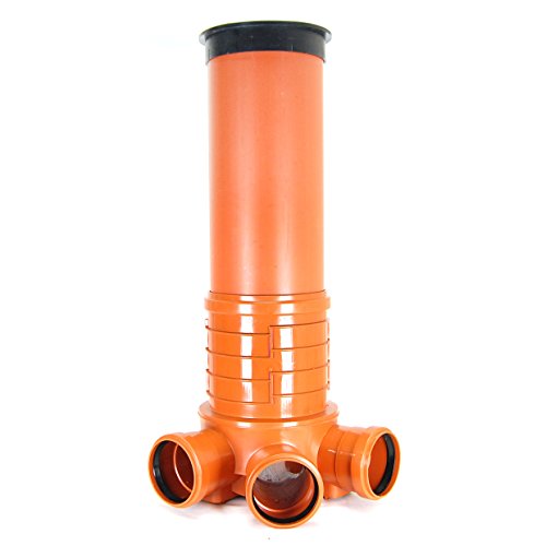 KG Schacht DN300 Komplett SET 1,24m KG Rohr Kanal Entwässerung Deckel rund – Bild 3