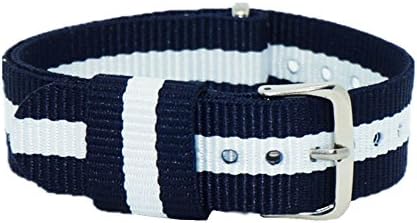 NATO Nylon Premium Ballistic Straps Canvas Straps with Stainless Steel Buckle(18mm,20mm,22mm）