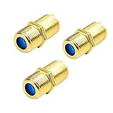 Cable Matters 3-Pack, Gold Plated Coaxial F-Type