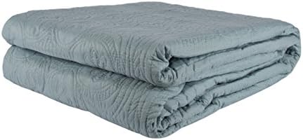 French Tile Quilted Bedspread in Chocolate, Full Size Bedspread