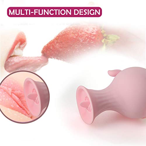 Clit Sucking Vibrator for Clitoris Nipple Stimulation，Clitoral Sucking &Licking Tongue Vibration with 7 speeds Suction，Waterproof USB Rechargeable Vagina Suction Adult Sex Toy for Women