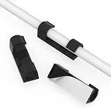 URAQT Cable Tidy Clips 40PCS Self-Adhesive Wire Clips Black Cable Holder