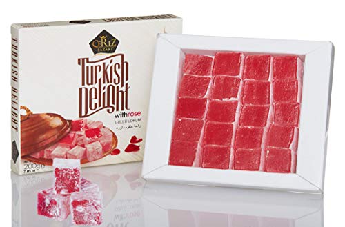 Turkish Delight with Fantastic Rose Flavor (No Nuts) Sweet Confectionery Luxury %100 Handmade Lokum  - //medicalbooks.filipinodoctors.org