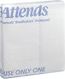 Attends Incontinence Care Supersorb Breathables Underpad for Adults, 30x36, Super, 5 Count by Attends