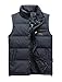 Vcansion Men's Classic Outwear Down Vest Lightweight Stand Collar Quilted Down Coat