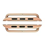 Replacement Adapter For Apple Watch ,Stainless Steel Connector Iwatch Band Adapter Watch Strap Connector for Apple Watch (Rose gold 38mm)