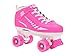 Epic Skates Galaxy Elite Kids Quad Speed Skates, Pink, Juvenile 12