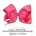 CÉLLOT Hair Bows for Girls, 8inch Oversize Large Boutique Grosgrain Ribbon Hair Bows Alligator Hair Clips, 12 Pack