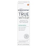 Sensodyne True White Extra Fresh Toothpaste for Sensitive Teeth, 3 Ounce Tube