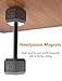 Hill & Wood Gun Magnet [2-Pack] | 30 lbs Rated | Rubber Coated Magnetic Gun Mount Gun Magnet-Concealed Gun Holder for Car, Handgun, Pistol, Rifle, Shotgun, Revolver