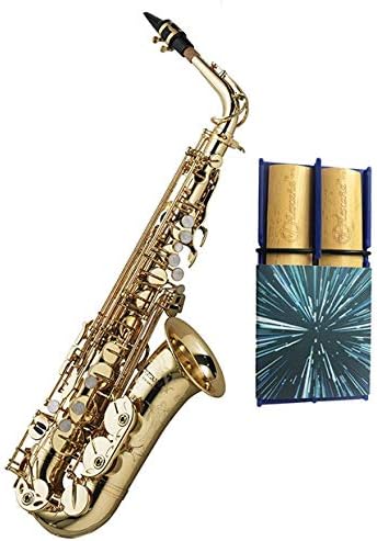 Virtuoso Alto Saxophone By RS Berkeley - Lacquer Finish w/Bonus Blue Hyperspace Rockin' Reed Holder by Lescana