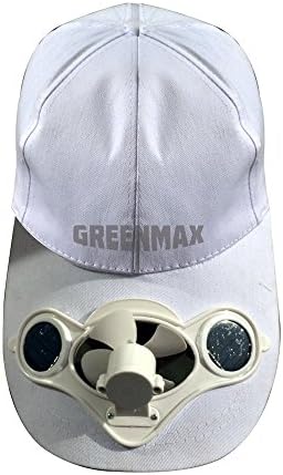 Next What Self Design Solar Fan Cap/Solar Panel on The Front Eco Friendly Camping Traveling White
