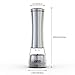 Pepper and Salt Grinder, Dr.meter Brushed Stainless Steel Pepper Mill with 5.3oz or 150g Peppercorns Capacity, Set of 2, Salt Shakers for Kitchen Camping and BBQ