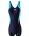 AXESEA Women’s Athletic Boyleg Pro Splice Backless One Piece Swimsuit Bathing Suit